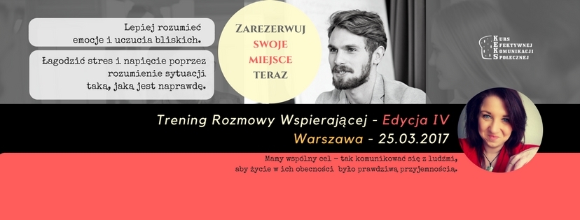 Trening rozmowy wspierającej- Edycja IV- Warszawa